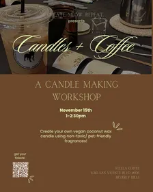 Candles & Coffee: candle making class at Stella Coffee!