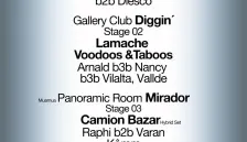 Alta Fidelidad 3D x Diggin' x Mirador x 24seven - 3 stages experience - 17:30-03:00