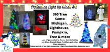 MIdland Light Up Glass Trees @ Uplift Creative Center