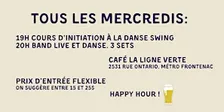 SWING DANCE LIVE BAND at Mercredis Swing!