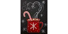 Hot Cocoa Cane - Paint and Sip in Tyler | Classpop!™