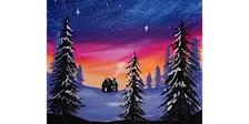 Polar Twilight - Paint and Sip in Cincinnati | Classpop!™