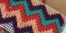 Bargello (tapestry embroidery) MORNING with Kim Searle