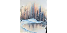 Shimmering Snowfall - Paint and Sip in Norfolk | Classpop!™