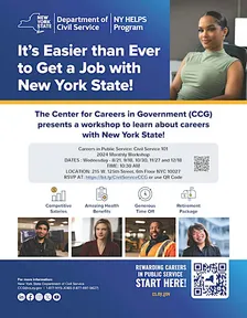 Glens Falls Workshop: Learn about Civil Service Careers and NY HELPS