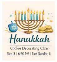 "Hanukkah" Cookie Decorating Class w/ My Cookie Cottage