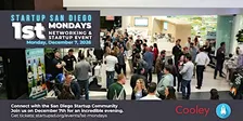 StartupSD 1st Mondays Networking & Startup Event @ Cooley - Dec 2026