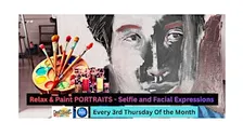 Relax & Paint PORTRAITS - Selfie and Facial Expressions