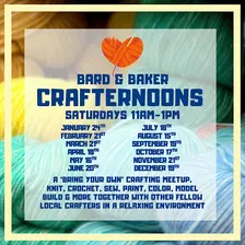 Crafternoons in The Cottage at Bard & Baker: A Bring Your Own Crafting Meet