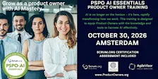 Product Owner - AI Essentials (PSPO-AIE). A Scrum.org Certified Training.