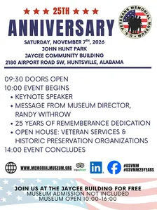 U.S. Veterans Memorial Museum 25th Anniversary Celebration