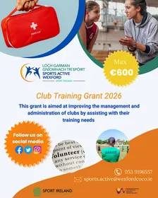 - Club Training Grant Application