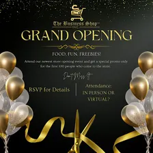 Grand Opening Party: The Business Shop Inc.