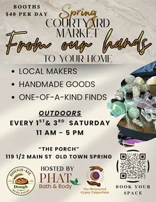 Spring Courtyard Market – Outdoor Artisan Shopping in Old Town Spring
