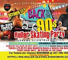 Sat June 26th, 2027 - BACK 2 THE 90'S ROLLER SKATING PARTY