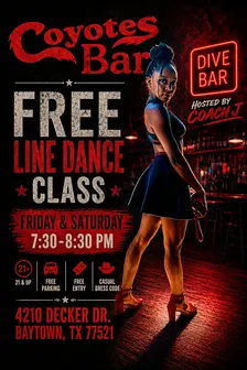 Free Line Dance Class- Coyotes Bar