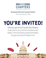 Pray Vote Stand Chapter Meeting - Greater GSP, SC