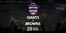 Giants vs. Browns Fan Zone at MetLife: Food, Drinks & Game Day Vibes!