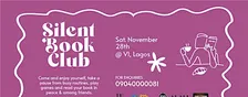 Silent Book Club VI: Victoria Island Lagos (Nov Edition)