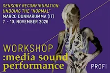 WORKSHOP:media sound performance mit Marco Donnarumma