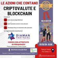 LE AZIONI CHE CONTANO - CRIPTOVALUTE E BLOCKCHAIN