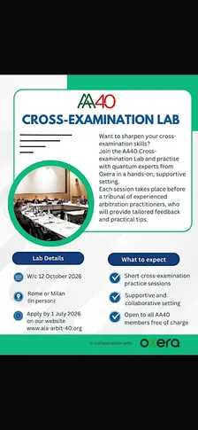 AA40 Cross Examination Lab, in collaboration with Oxera