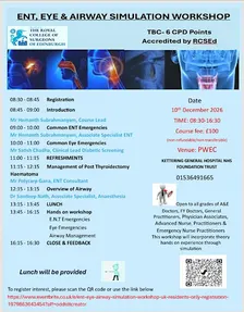 ENT, EYE & AIRWAY SIMULATION WORKSHOP- UK RESIDENTS ONLY