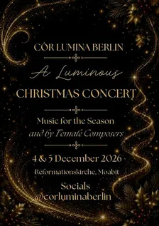 Cor Lumina Christmas Concert (5th Dec)