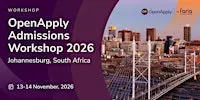 OpenApply Admissions Workshop South Africa 2026