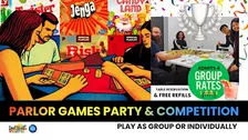 Parlor Games Party & Competition - GROUP RATE PLUS DRINK REFILLS - ADMITS 4