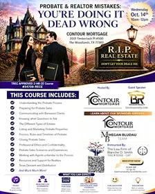 TREC 2hr CE Probate & Realtor Mistakes: You're Doing It Dead Wrong + UPDATE