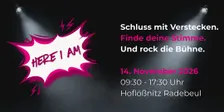 Here I am - der Bühnen- und Rhetorikworkshop für Frauen