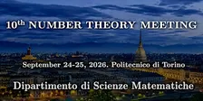 10th Number Theory Meeting
