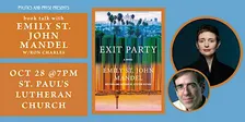 Emily St. John Mandel — Exit Party - with Ron Charles — at St. Paul's