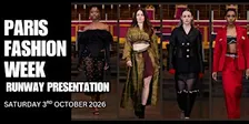 Paris Fashion Week  Runway Presentation