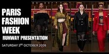 Paris Fashion Week  Runway Presentation