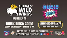 Music BINGO  Game Night | Buffalo Wild Wings - Salisbury NC - WED 7p