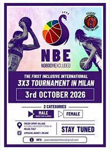 NBE NoBodyExcluded – Peacox 3vs3 International Tournament 2nd Edition