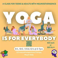 Yoga:  an  intro for Teens & Adults with Neurodivergence