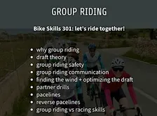 Bike Skills 301 - Pacelines + Group Riding