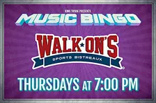 Music Bingo at Walk-On's Sports Bistreaux (Clemson, SC)