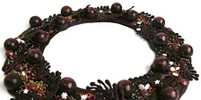 Chocolate Wreath Making workshop - a Christmas wreath with a difference