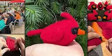 Needle Felt a Cardinal Ornament Workshop