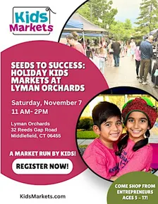Kids Markets at Seeds to Success: Holiday Markets at Lyman Orchards