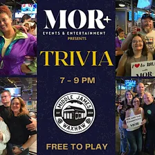MOR+ Trivia @ Middle James Brewing - Waxhaw