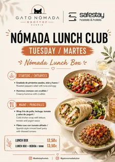 Tuesday Nómada Lunch Box · Fresh Lunch at Safestay Madrid