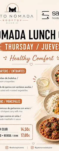 Healthy Comfort Thursday · Nómada Lunch Club Madrid