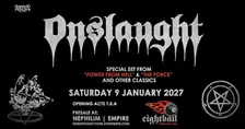 ONSLAUGHT Live in Thessaloniki - Set from “Power from Hell" & "The Force"