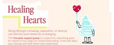Healing Hearts is a free peer support group for relationship endings
