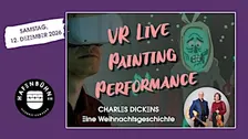 VR Painting Performance, Lesung & Live Musik - Helge Stroemer